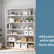 Wayfair's adjustable 8-tier bookcase providing versatile storage in a modern home office.