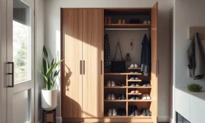 Wayfair's discounted shoe cabinet providing smart storage solution for organized homes
