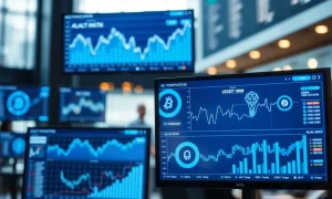 Yahoo Finance Ai platform dashboard showing financial charts and trading analytics interface